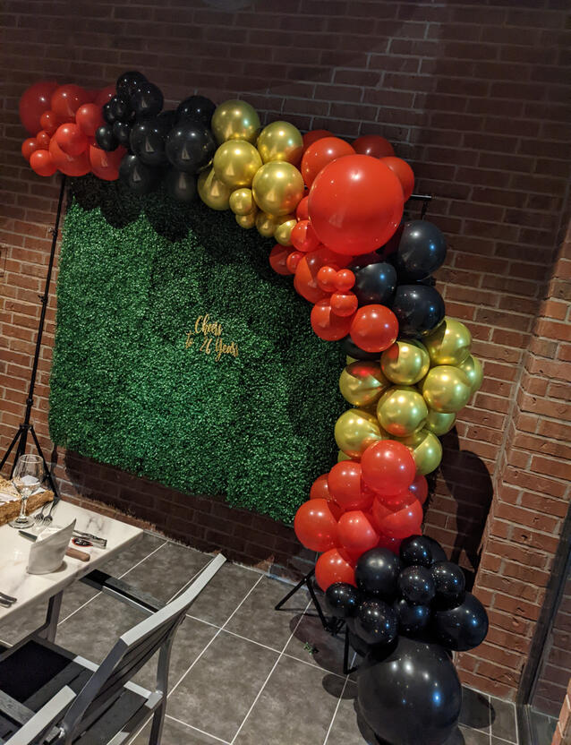 Large Balloon Garland $170(9FT)